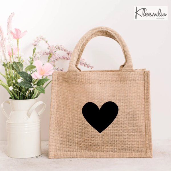 Jute mini Herz