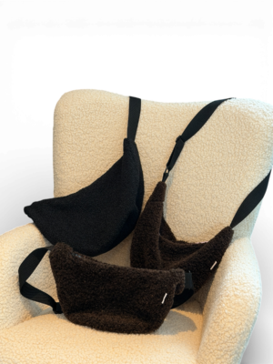 Teddy Bauchtasche mit schwarzem Gurt